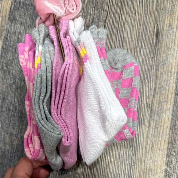 Pink and Gray Girl Squad Socks - Picture 2 of 8